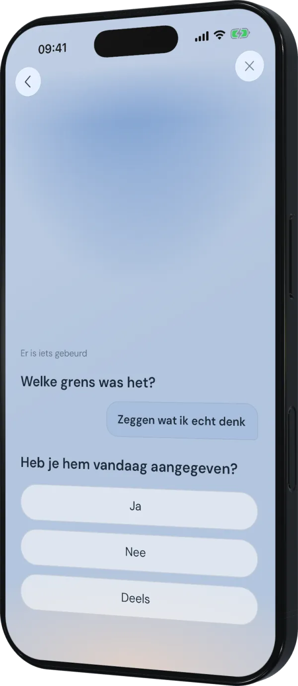 Een begeleid terugblikmoment na een grens