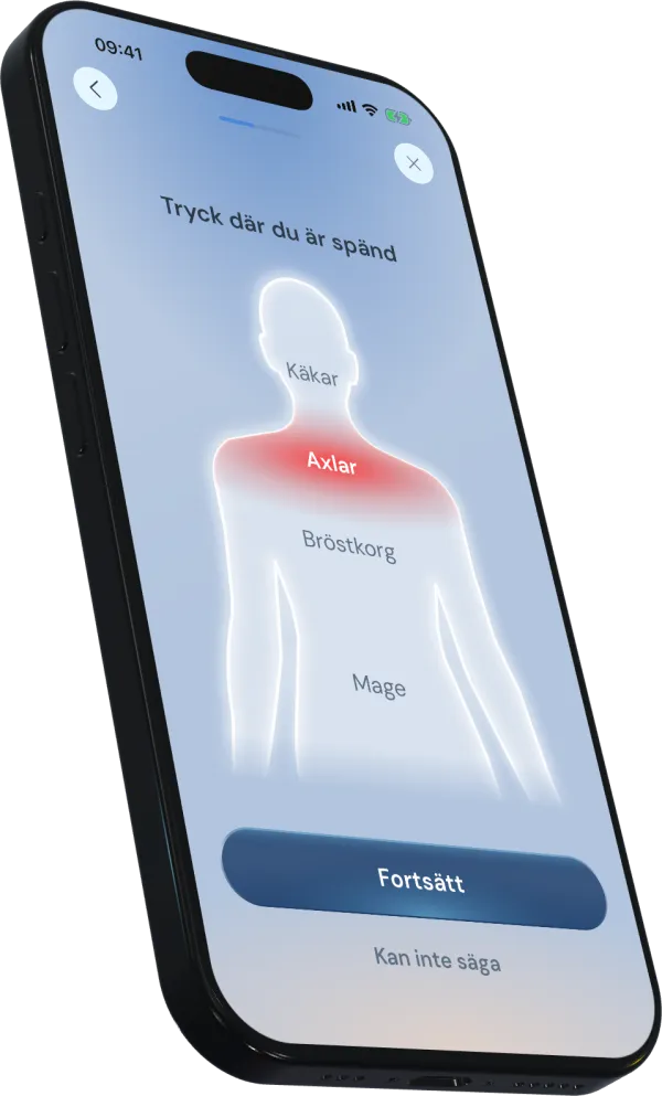Bounds kroppskoll som visar spänningsområden